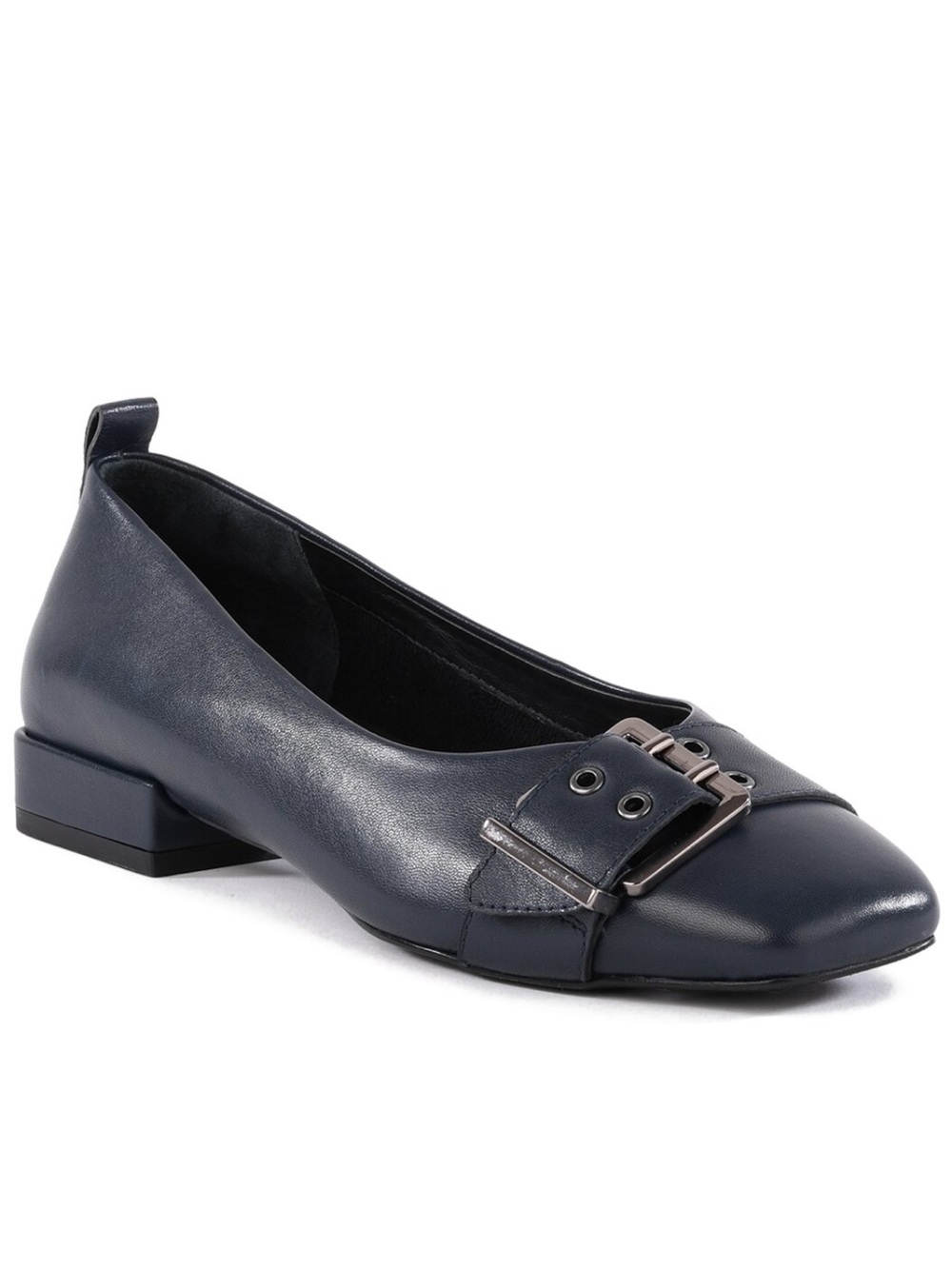 SEYCHELLES blue leather buckle shoes size 9